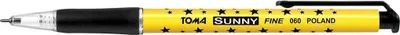 Zdjęcie produktu dla Długopis Sunny automatyczny czarny (20szt) TOMA