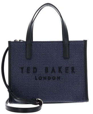 Produktbild von Ted Baker Handtasche Umhängetasche Paolina Faux Raffia Small Icon Bag Navy dunkelblau