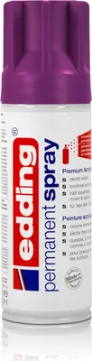 Produktbild von edding 5200 Permanent Spray - beere matt - 200 ml - Acryllack zum Lackieren und Dekorieren von Glas, Metall, Holz, Keramik, Kunststoff, Leinwand - Lackspray, Acrylspray, Farbspray