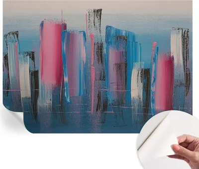 Produktbild von Selbstklebende Wandtapete - Dekorative Tapete für Wohnzimmer - Klebefolie für Wandbilder - Tapetenfolie für Wanddekoration - 208x146 cm - Abstrakte Streifen