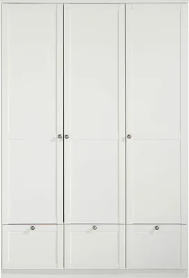 Image de Armoire Filou 135x58x198cm Armoire pour chambre d'adolescent blanc portes soft-close