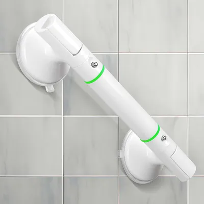 Produktbild von Haltegriffe für Senioren, Badewanne Haltegriff, Sicherheit Griff mit Leuchtringen MAX 110 KG, Rutschfest, ohne Bohren - 35cm