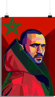 Produktbild von Badr Hari Poster - Kickboxen Poster - Sport Poster - Abstraktes Poster - 61x91cm - Perfekt zum Einrahmen