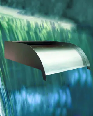 Produktbild von Edelstahl Wasserspiel,Wasserfall, 1'' Anschluß, hellgrau, gebürstet