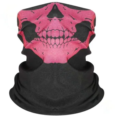 Immagine prodotto di Go Go Gadget – Cappuccio protettivo – Maschera per il viso – Maschera tattica – Motocicletta – Scaldacollo – Nero/Rosa