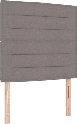 Image de Tête de lit taupe 100 cm en tissu vidaXL