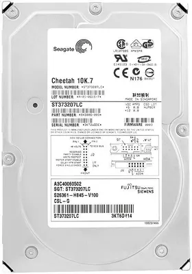 Immagine prodotto di Disco rigido Fujitsu ST373207LC 73GB 10000Rpm 80Pin 3,5" pollici A3C40060502