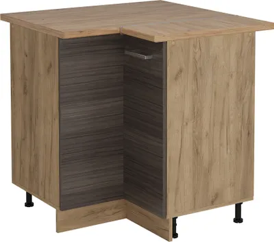 Produktbild von Eckunterschrank Vicco R-Line Edelgrau 75.6 cm , AP Eiche, Model 53676