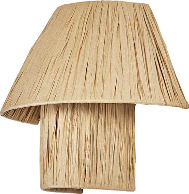 Produktbild von OSRAM Decor dekorative Wandleuchte mit Bambus-Lampenschirm, 280mm, E27 Fassung, IP20, braun