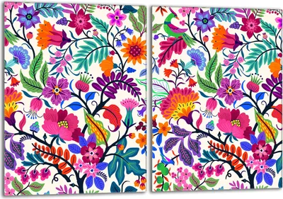 Produktbild von Glasherdplattenschutz 2x40x52 Blumen