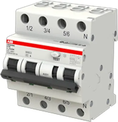 Produktbild von Fehlerstromschutzschalter Leitungsschutzschalter DS203NC C16 A30 C 4-polig 16 A FI-Schalter