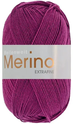 Produktbild von Lana Grossa - Meilenweit 100g Merino Extrafine uni 2474 purpur