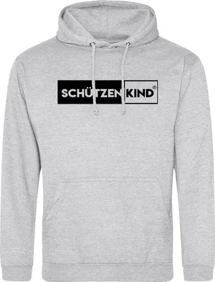 Produktbild von Huuraa Uni Hoodie Schützenkind Modern XL Heather Grey Vegan Sweatshirt Geschenkidee