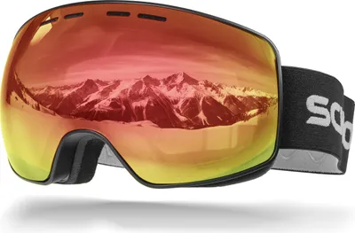 Produktbild von Schnorr Skibrille Ventra Rot (S2) | Full REVO verspiegelt, Anti-Fog, UV400, 45 mm Band