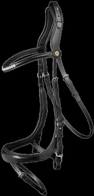 Produktbild von Waldhausen S-Line Trensenzaum Sensation in braun oder schwarz, Farbe:Schwarz, Größe:WB