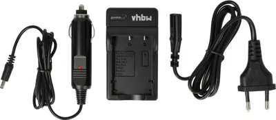 Produktbild von vhbw Ladegerät kompatibel mit Fujifilm FinePix F30, X30, F31fd, F31, F-30, F-31fd, F-31, X100 Kamera - Ladeschale, Kfz-Adapter Ladeanzeige
