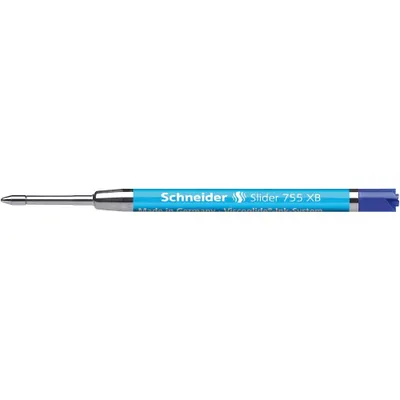 A close-up shot of a pen refill on a white background.