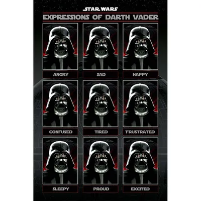 Produktbild von Pyramid Star Wars Expressions of Darth Vader Poster 61x91.5cm.