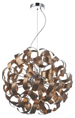 Zdjęcie produktu dla Wisząca lampa okrągła Rawley RAW1364 metalowa miedziana