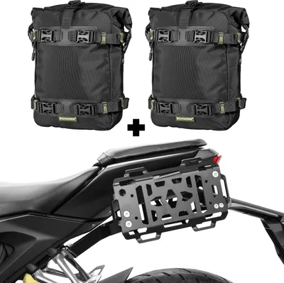 Immagine prodotto di ZIEGER Portaborse laterali inclusi SCHNORR Universal Bag M Coppia compatibile con Honda CB 125 R