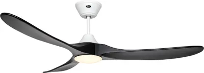 Zdjęcie produktu dla Wentylator sufitowy CasaFan 315272 ECO GENUINO-L z oświetleniem 152cm łopatki czarne silnik biały