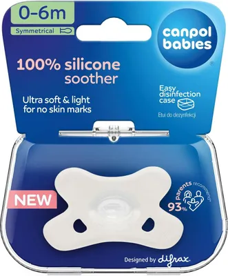 Immagine prodotto di Canpol Succhietto simmetrico in silicone 0-6m 24/001 Bianco