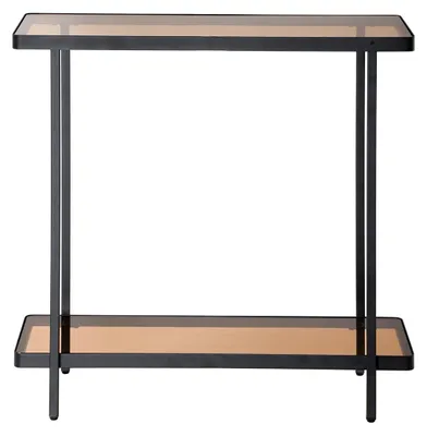 Produktbild von CALICOSY -  Konsole mit zwei Ablagen aus getöntem Glas B80 cm - ORA