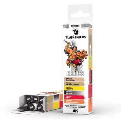 Produktbild von AK Interactive AKM101 - Playmarkers - Heroes (6 Ref.) -