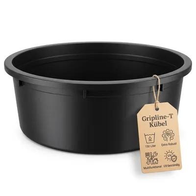 Produktbild von BigDean Stabiler Kübel XXL 88cm Durchmesser 150 Liter Hundebad Miniteich oder Pflanztopf