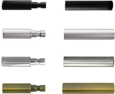 Obrázok produktu pre MDEKOR Predĺženie nosníka z kovu, držiaky Ø 19 mm, čierna matná, dĺžka 4 cm, TYP R