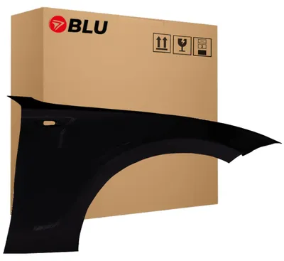 Obrázek produktu pro BLU Blatník náhrada pro BMW 1 E81 E82 E87 E88 668 Pravý Schwarz Schwartz II | 2004-2013 | Přední | Lakovaný | Připravený k montáži | Pozink