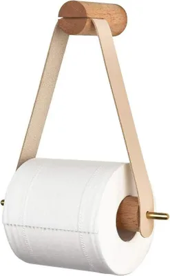 Produktbild von Toilettenpapierhalter ohne Bohren, Vintage-Handtuchhalter, Toilettenpapierhalter für Bad, Badezimmer-Dekoration im Industriestil, Seil