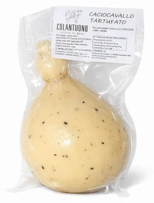 Immagine prodotto di Caseificio Colantuono - Caciocavallo Tartufato - Formaggio a Pasta Filata al Tartufo - Intero - 1,1/1,3 kg
