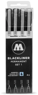 Immagine prodotto di MOLOTOW 52-MO200486 Molotow Blackliner Set 1
