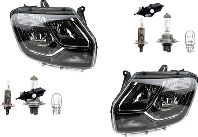 Obrázok produktu pre Johns, svetlomety ?avé pravé vhodné pre Dacia Duster + žiarovky so servomotorom