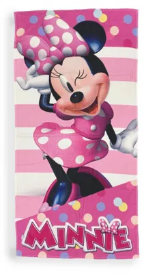 Zdjęcie produktu dla Minnie Mouse Ręcznik Plażowy Disney - Oficjalny Produkt Bawełna dla Fanów