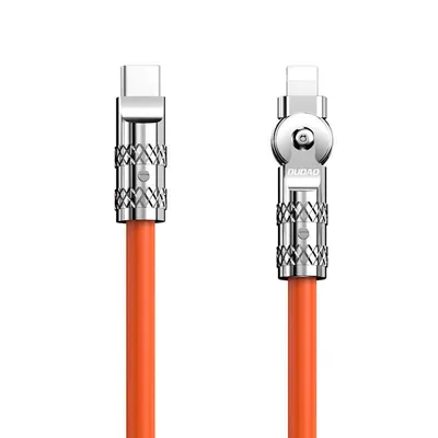 Obrázek produktu pro DUDAO L24CL 120W USB-C - Lightning Cable, 1 m, Lightning, USB C, Samec, Samec, Oranžová