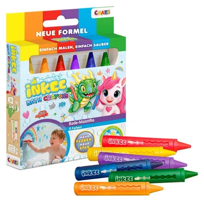 Produktbild von INKEE Toys Badewannenstifte für Kinder 6 Farben - badespielzeug ab 3 Jahre