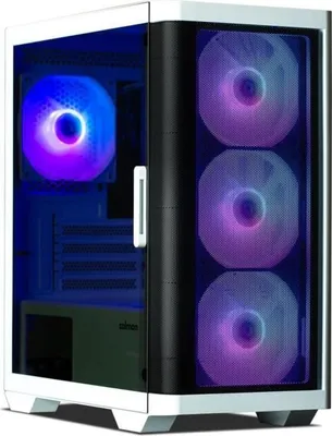Immagine prodotto di Case PC ZALMAN M4 ARGB, Midi Tower, Micro-ATX/Mini-ITX, 4 ventole A-RGB da 120 mm, frontale in rete, vetro temperato, bianco