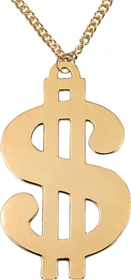 Produktbild von Dollarzeichen Kette Halskette gold - Einheitsgröße