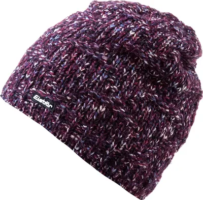 Produktbild von Eisbär Damen Mütze Wintermütze Strickbeanie Netta Os Dunkelrot Meliert One Size