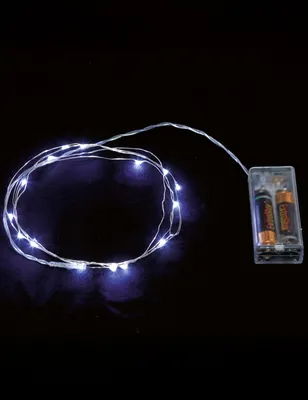 Produktbild von Lichterkette mit weissen Leuchten Weihnachtsdeko weiss 2 m - Einheitsgröße