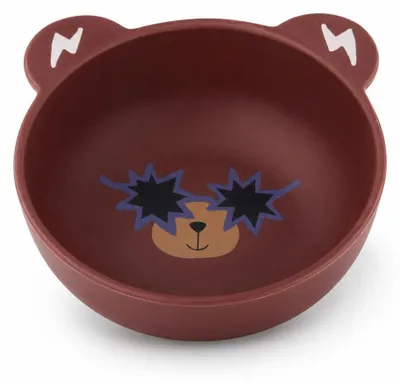Immagine prodotto di Ciotola in melamina RICE "Orso con occhiali a forma di stella" – Ciotola da 350 ml in melamina senza BPA