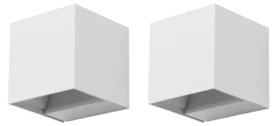 Image de Applique extérieure LED C4 Rex - 6,6 W, lumière blanche neutre, 350 lm, indice de protection IP54, couleur blanche
