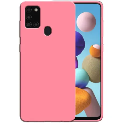 Obrázok produktu pre Smartphonica Silikónové puzdro pre Samsung Galaxy A21s s mäkkým vnútrom - ružové