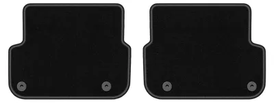 Immagine prodotto di Tappetini posteriori in moquette per Audi A6 C6 FL 2006-2011 (berlina/station wagon) – 2 pezzi, neri, su misura – Wielganizator LUX