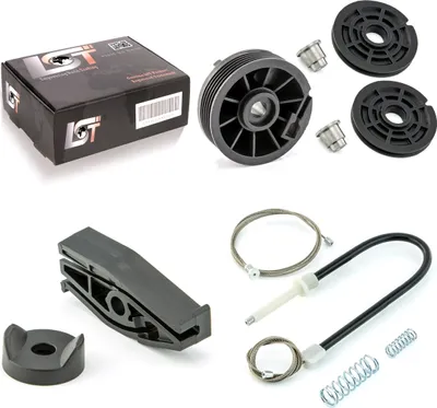 Produktbild von Fensterheber Reparatursatz Umlenkrollen Hinten Links Für Peugeot 206 Cc Cabrio