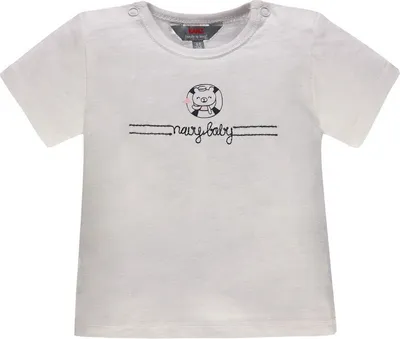 Produktbild von Kanz T-Shirt Gr. 74 grau aus Baumwolle mit Schifffahrt-Motiv und Stickerei