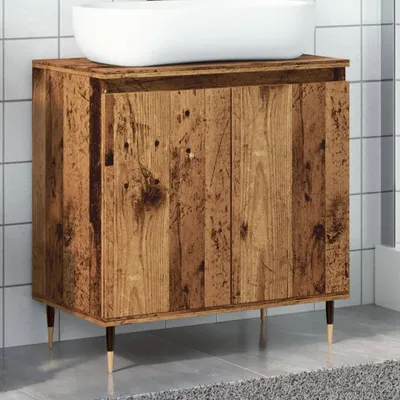 Produktbild von "im Angebot" Badschrank Altholz-Optik 58x33x60 cm Holzwerkstoff - Badezimmer CC24348