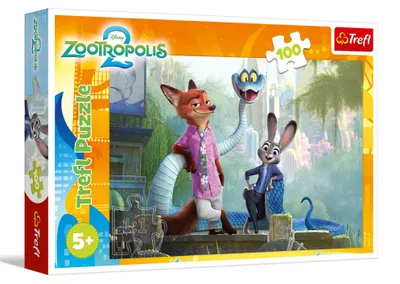 Produktbild von Trefl - Puzzle 100 Teile, Die Geheimnisse von Zootopia, Zootopia2, 5+